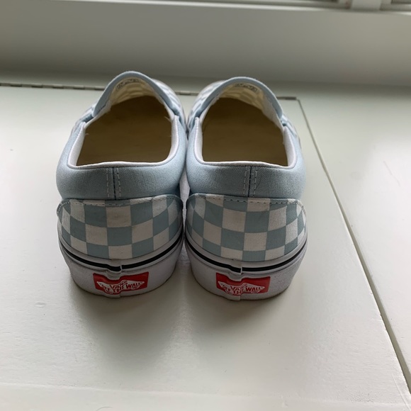 Blue and White Checkered Vans - Picture 3 of 6
